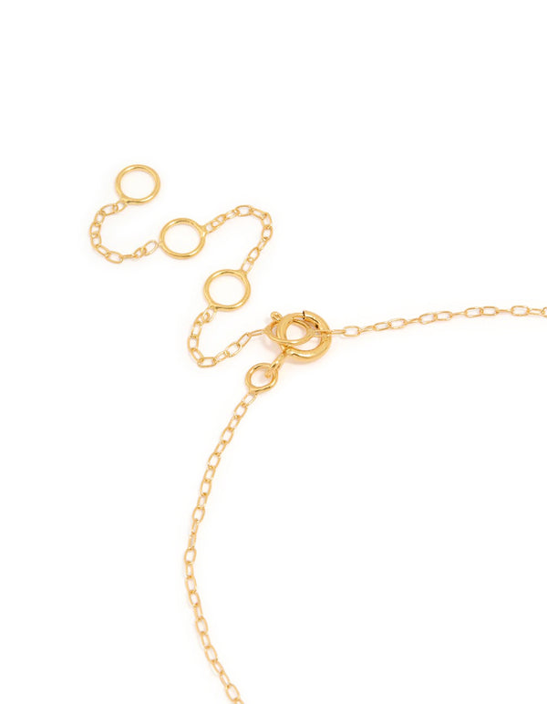 Gold Plated Sterling Silver Pearl & Shell Bracelet