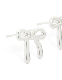 Waterproof Stainless Steel Enamel Bow Earrings Made From Stainless Steel - link has visual effect only
