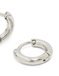 Waterproof Stainless Steel Clicker Hoop Earrings - link has visual effect only