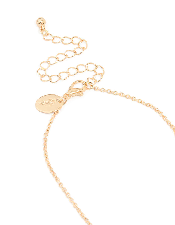 Kids Gold Shaker Heart BFF Pendant Necklaces 2-Pack