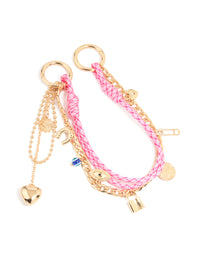 Gold & Rope Mixed Charms Key Chain - link has visual effect only