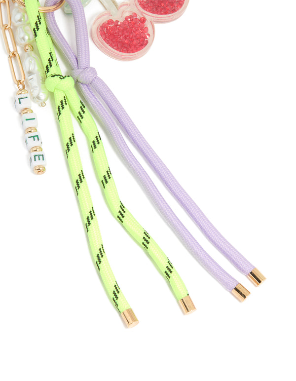 Cherry & Rope Hope Key Chain