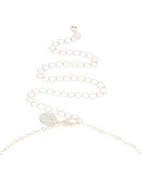 Silver Pearl Layered Body Chain - link has visual effect only