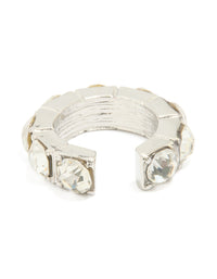 Silver Diamante Ear Cuff - link has visual effect only