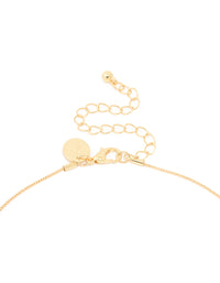 Gold Plated Brass Molten Pebble Pendant Necklace - link has visual effect only