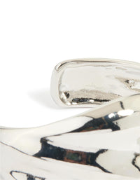 Silver Diamante Molten Wrist Cuff - link has visual effect only