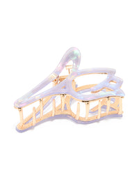 Gold Acrylic Edge Tulip Claw Clip - link has visual effect only
