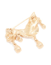 Gold Diamante Drop Molten Brooch - link has visual effect only