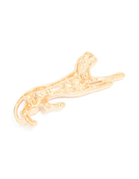 Gold Diamante Jaguar Brooch - link has visual effect only