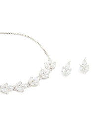 Silver Diamante Vine Toggle Bracelet & Earrings Set - link has visual effect only