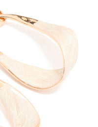 Gold Enamel Drop Earrings - link has visual effect only
