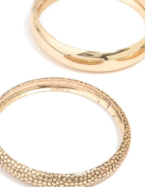 Gold Stacking Bangles 3-Pack