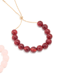 Gold Beaded Toggle Bracelets 2-Pack - link has visual effect only