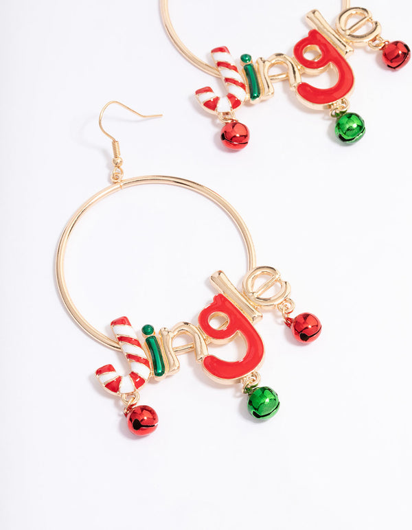 Gold 'Jingle' Hoop Earrings