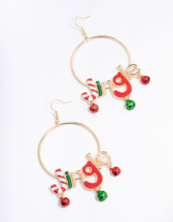 Gold 'Jingle' Hoop Earrings