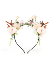 Fabric Floral Woodland Reindeer Headband