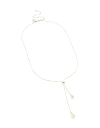Waterproof Stainless Steel Pull Through Lariat Necklace - link has visual effect only