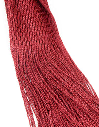 Red Glitter Fabric Draped Scarf - link has visual effect only