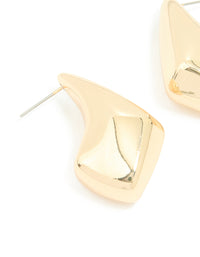 Gold Angular Teardrop Earrings - link has visual effect only
