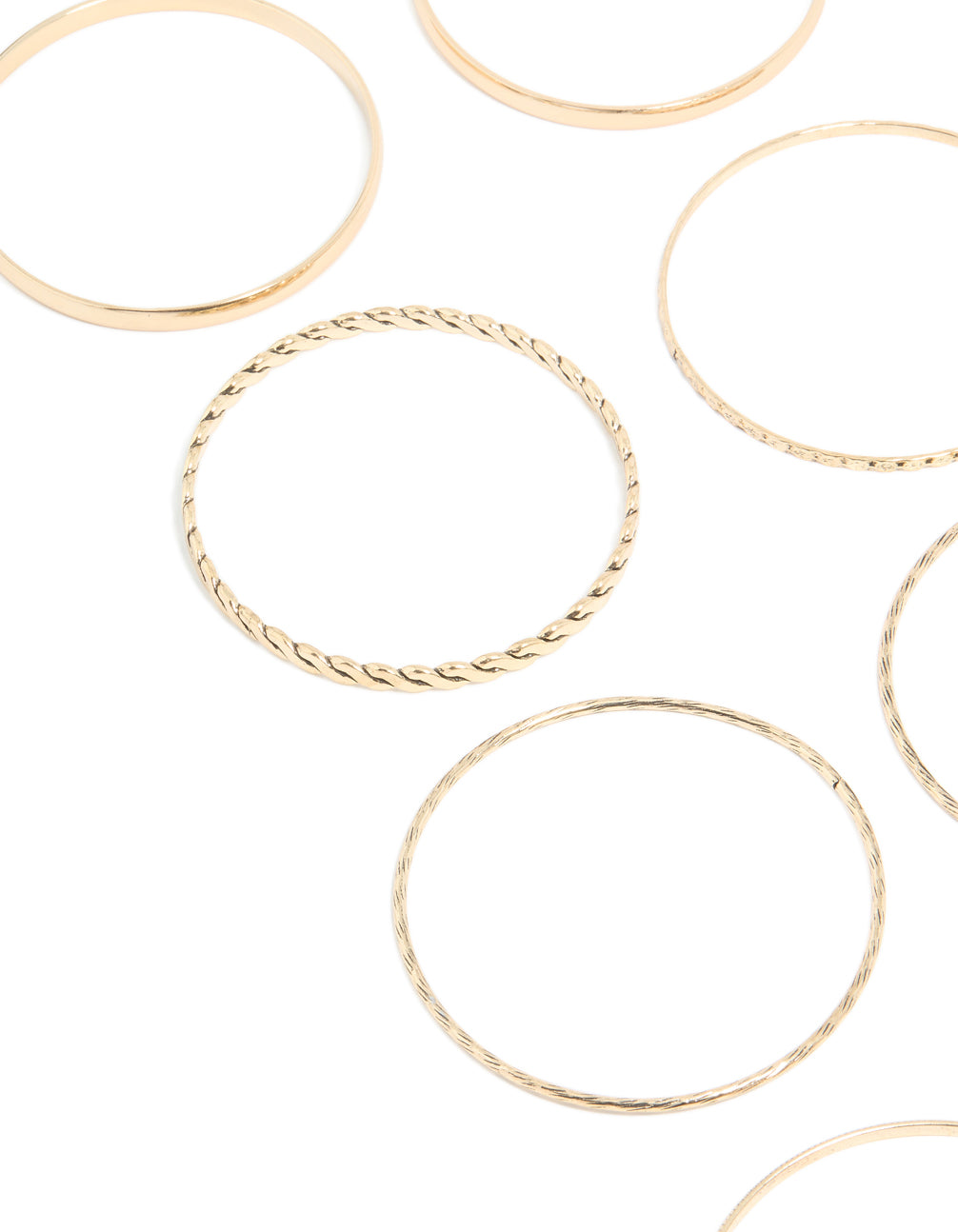 Gold Textured Bangles 12-Pack
