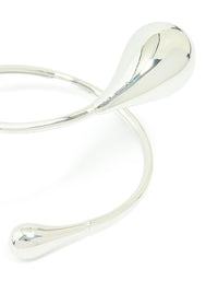 Silver Teardrop Wrap Around Bracelet - link has visual effect only