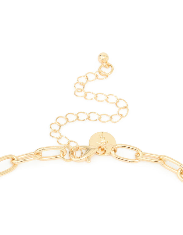 Gold Pearl Flower Tassel Long Necklace