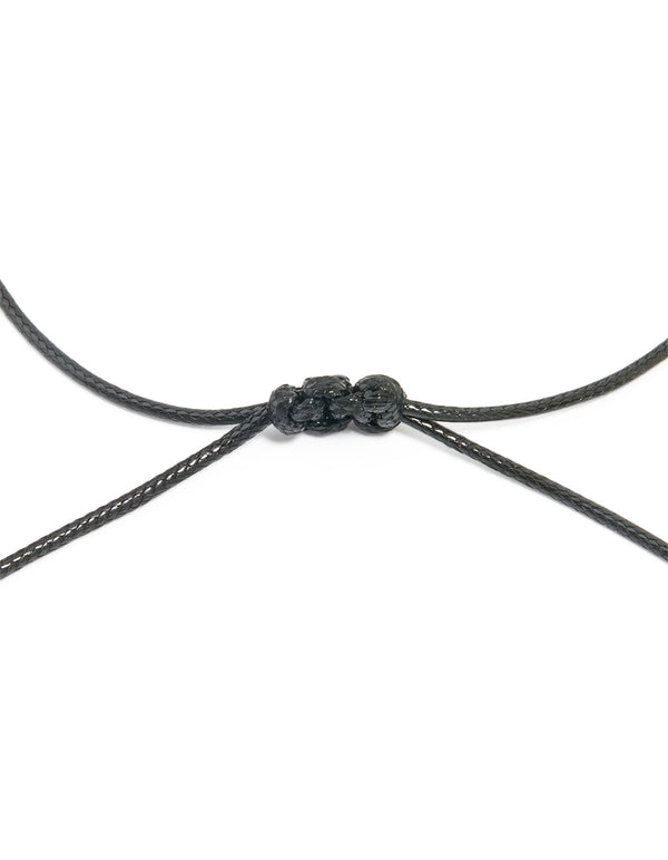 Pink Acrylic Pebble Large Cord Pendant Necklace