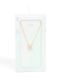 Kids Gold Cubic Zirconia Letter K Necklace - link has visual effect only