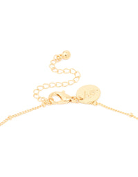 Gold Plated Freshwater Pearl Pendant & Ball Chain Necklace - link has visual effect only