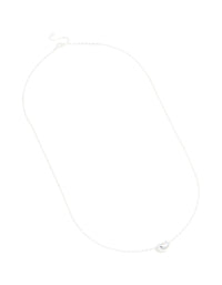 Sterling Silver Pebble Pendant Necklace - link has visual effect only