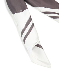 Monochrome Half Circle Fabric Scarf - link has visual effect only