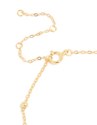 Gold Plated Sterling Silver Disc & Ball Charms Bracelet - link has visual effect only