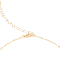 Gold Plated Surgical Steel Pink Cubic Zirconia Butterfly Belly Bar & Chain - link has visual effect only