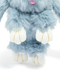 Light Blue Fabric Bunny Key Chain - link has visual effect only