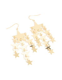 Gold Star Tassel Drop Earrings - link has visual effect only