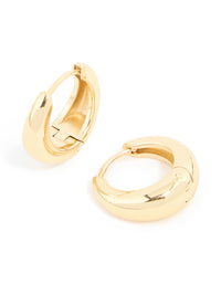 Waterproof Gold Plated Stainless Steel Mini Huggie Earrings - link has visual effect only