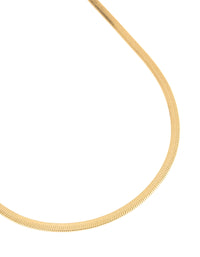 Waterproof Gold Plated Stainless Steel Snake Chain Necklace - link has visual effect only