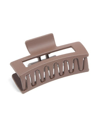 Brown Coated Large Claw Clip - link has visual effect only