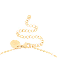 Waterproof Gold Plated Stainless Steel Large Bubble Letter F Necklace - link has visual effect only