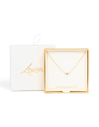 Gold Plated Cubic Zirconia Evil Eye Necklace - link has visual effect only