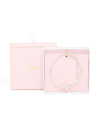 Silver Rondell Toggle Bangle - link has visual effect only
