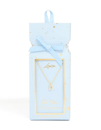 Gold Plated Brass Cubic Zirconia Letter D Necklace - link has visual effect only