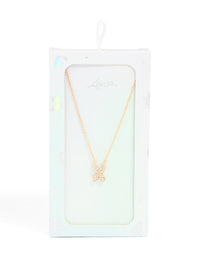 Kids Gold Cubic Zirconia Letter X Necklace - link has visual effect only