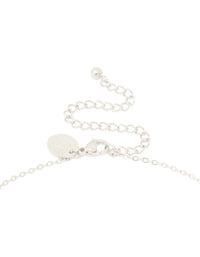 Waterproof Stainless Steel Large Bubble Letter M Necklace - link has visual effect only