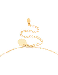 Waterproof Gold Plated Stainless Steel Cubic Zirconia Taurus Zodiac Sign Necklace - link has visual effect only