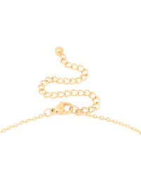 Waterproof Gold Plated Stainless Steel Mini Bubble Letter E Necklace - link has visual effect only