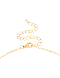 Waterproof Gold Plated Stainless Steel Angel Number 222 Necklace - link has visual effect only