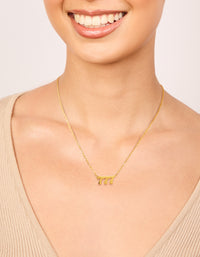 Waterproof Gold Plated Stainless Steel Angel Number 777 Necklace - link has visual effect only