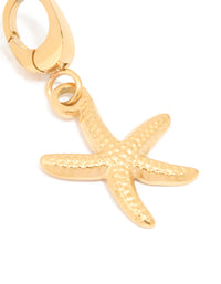 Gold Starfish Charm - link has visual effect only