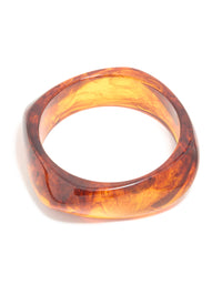 Brown Acrylic Bangle - link has visual effect only